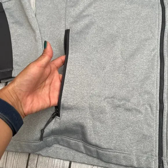 The North Face Mens Canyonlands Full-Zip Fleece Heather Gray Sweatshirt Size 2XL - Picture 7 of 12